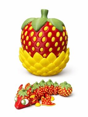 Strawberry Dragon with Strawberry Container